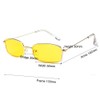 Armear Small Metal Frame Square Sunglasses Non Polarized Tinted Lens