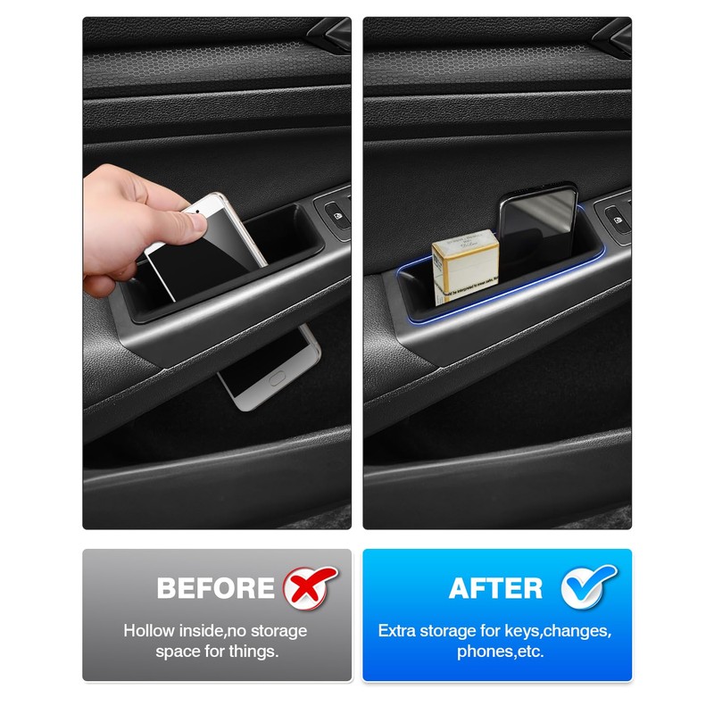 Karltys Door Side Organizer Tray for 2022-2025 2026 VW Volkswagen
