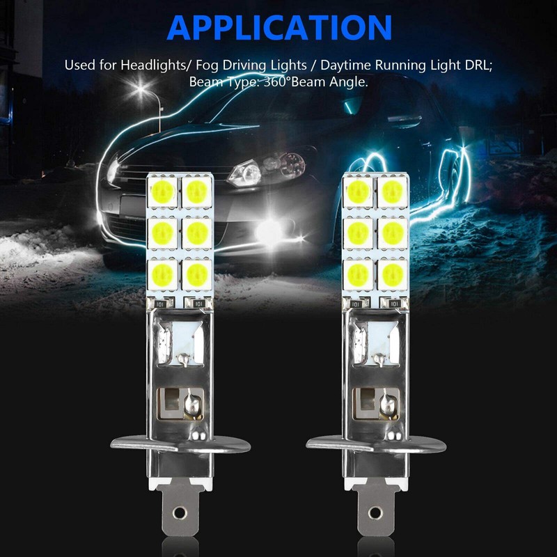 jingfei 4PCS H1 6000K Super White 80W LED Headlight Kit