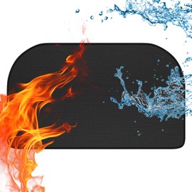 100 x 60 cm Fireproof Mat for Indoor Use, Fireproof Underlay, Fire Protection Mat for Fireplaces, Fire Protection Mat for Fireplaces, to Protect the Floor from Sparks