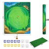 PGM DJD040 Golf Chipping Practice Target Mat with 10 Velcro