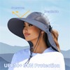 HIQIU Women's Sun Protection Sun Hat with Neck Protection Wide