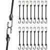 YELIER Mini Bungee Cords with Hooks. Small Bungee Cords with