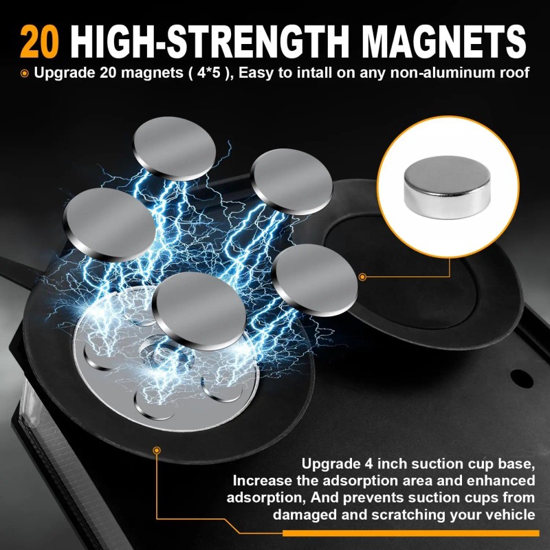 16.5 Inch New Emergency Beacon 56 LED Roof Top Strobe