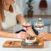 Cheezcare Black Marble Cheese Board - Acacia Wood - 3-Knife