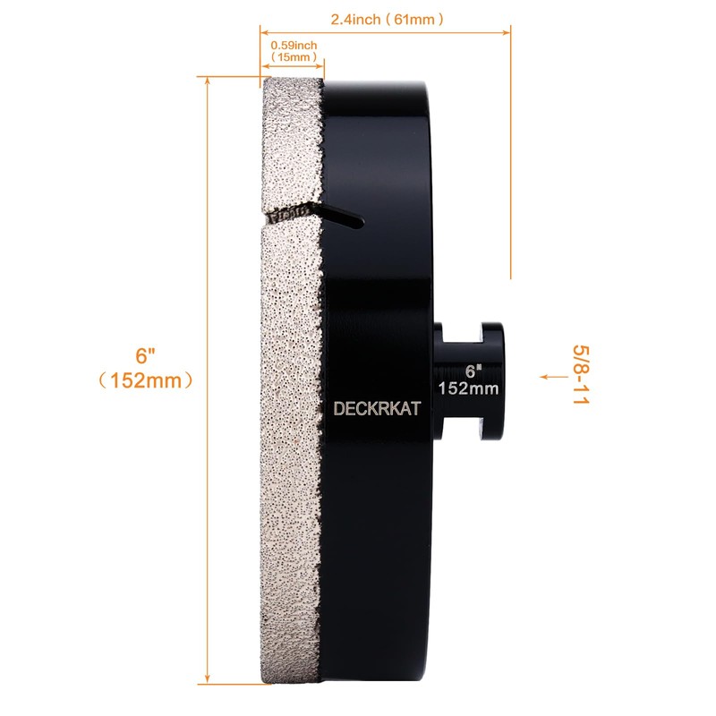 6 Inch Diamond Hole Saw, 152mm Tile Hole Saw Drill
