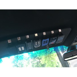 Car Sun Visor Clip Holder for Remote Controls, Visor and Easy to Find Adjustable to Store Various Size Remote Controls 47-70 mm
