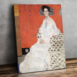 CP CANVASPATH Fritza Riedler by Gustav Klimt Size:30x36x1.5 Canvas Prints Giclee Print Wall Art for Home Decor
