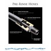 Fisher 2918 Replacment Pre-Rinse Hose, with handle, 44" long, brass