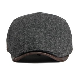 Flat Cap Men's Peaked Cap Beret Newsboy Beret Hat Flat Hat Cotton 1920 Style Adjustable Cabbie Gatsby Beret Cap, B4# Grey