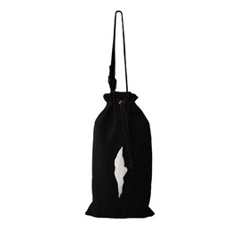 Tissue Case Cover Hanging Cloth Stylish Black Tissue Holder for Wall Hanging Car Bathroom Living Room