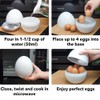 Microwave Egg Boiler 4 Egg Capacity Microwave Egg Cooker for