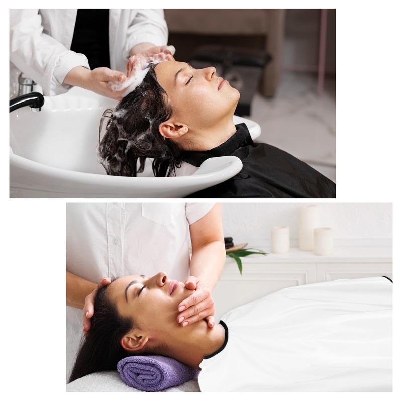 DSLSQD 3 Pieces Makeup Cape, Hair Cutting Cape, Short Hairdressing