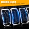 WODHMIEY Front Grille Insert Honeycombs Mesh Cover for Cherokee 2014-2018,