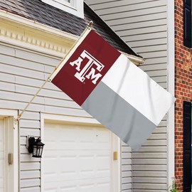BSI PRODUCTS, INC. - Texas A&M Aggies 3’x5’ Flag with Heavy-Duty Brass Grommets - TAMU Football, Basketball & Baseball Pride - High Durability - Designed for Indoor or Outdoor Use - Great Gift Idea