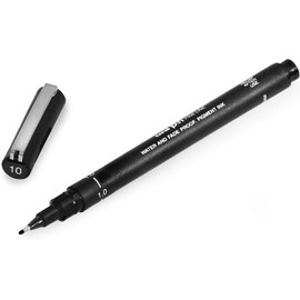 Uni Pin Fineliner Drawing Pen - Black Ink - 1.0mm Nib - Single