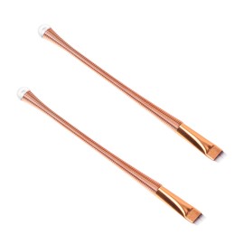 Healeved 2pcs Professional Makeup Eyeliner Brush Brow Brush Thin Flat Eyeliner for Home Salon Use