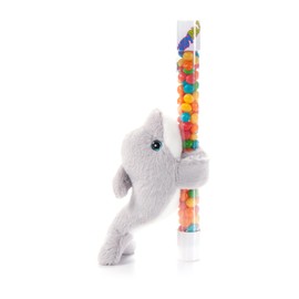 The Petting Zoo Dolphin Stuffed Animal Plushie Slap Bracelet, Gifts for Kids, CandyPalz, ZOOLOGEE Dolphin Plush Toy