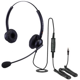 eartec office Compatiable Headset for Yealink SIP T40P T40G T41G T41P T41S T42P T42S T42G T46u T46S T46G T48S T48P T48G VoiP Phones Great headset for Home working EAR308D QD002A