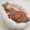 Reborn Baby Doll Clothes Accessories with Leopard Print Pattern for