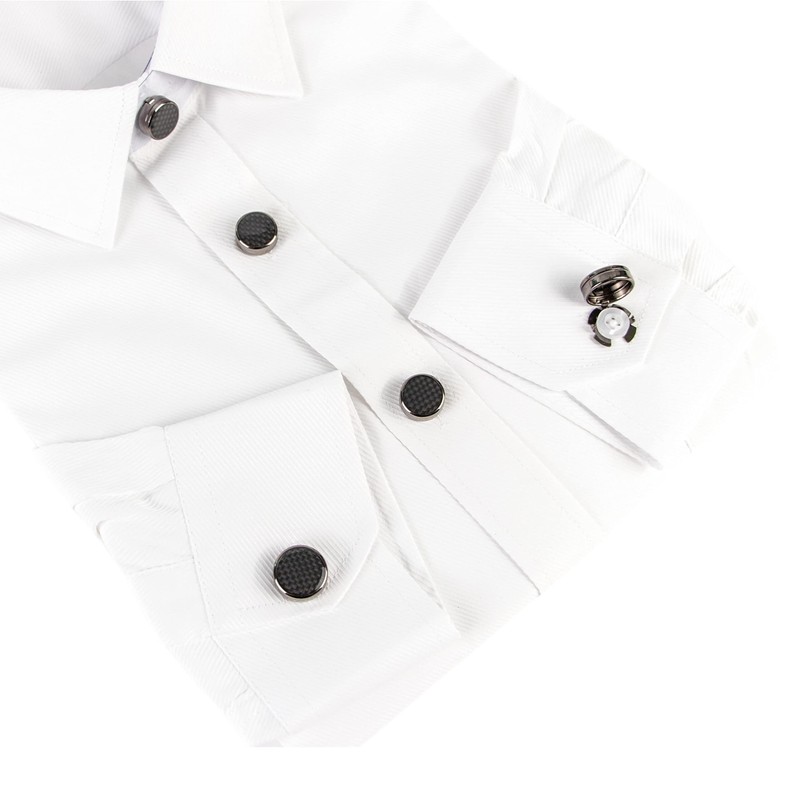 8pcs Button covers for men's shirts button cuffs button cover