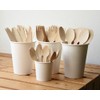 VEPATIM Disposable Wooden Forks 160 mm Environmentally Friendly Pack of