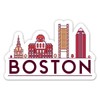 Squiddy Boston - Vinyl Sticker for Car, Laptop, Notebook (5" Wide)