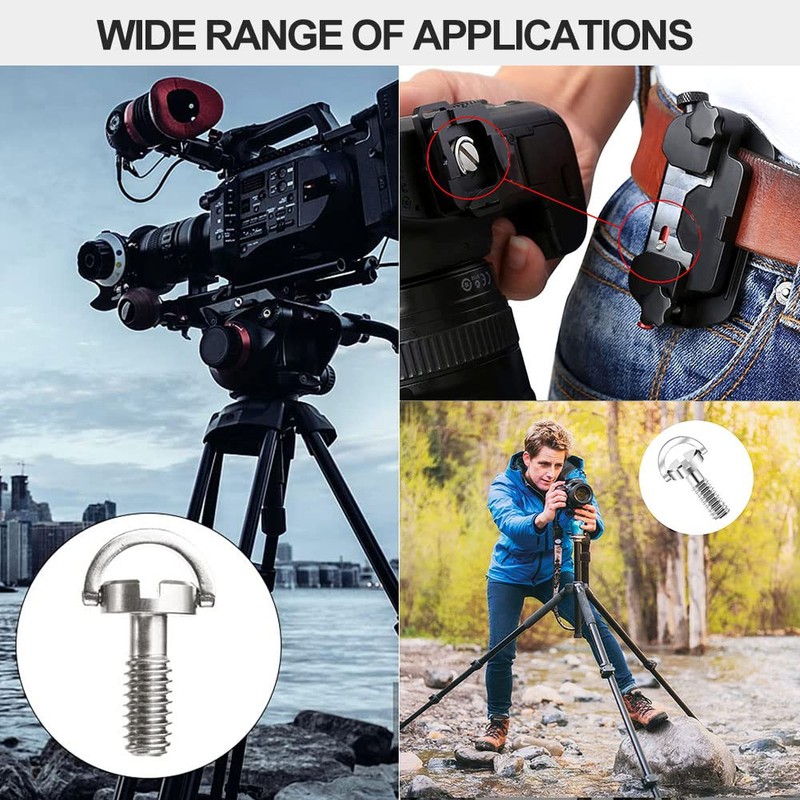 Tripod Screw, Camera Mounting Screw Camera Tripod Thread Adapter, Stainless