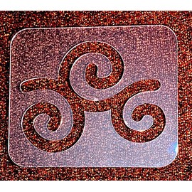 Free Motion Quilting Template Swirl Quilting Template for Domestic Sewing Machine Quilting