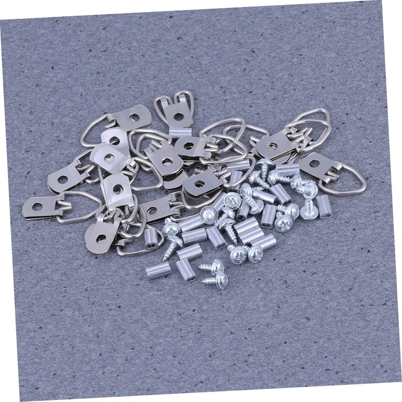 DOITOOL 20sets Cable Hanging Hook Kit Photo Frame Hangers Versatile