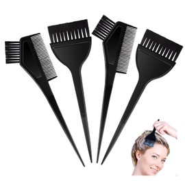 AWAVM 4pcs Hair Dye Set Black Hair Dye Brush and Comb Wide Hair Dye Brush for Hair Dyeing Home Salon