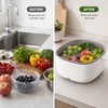 Ultrasonic Produce Washing Basket for Kitchen Prep – Battery-Powered Fruit