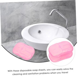 Alipis Travel Toiletries Kit 20 Soap Sheets Hand Soap Slices for Business Trips Tourism Camping