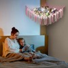 Teddy Hammock with LED Light, Boho Decor Plush Toy Storage