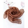 SATINIOR Chiffon Scarf Women Square Handkerchief Lightweight Satin Ribbon Scarf