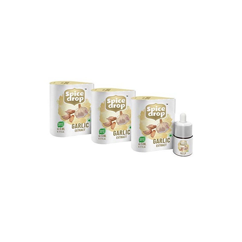 Spice Drop Natural Garlic Extract, for Soups, Pastas , Salads,