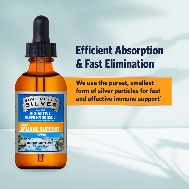 Sovereign Silver Sovereign Silver Bio-Active Silver Hydrosol- Colloidal Silver Liquid