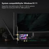 WiFi6 AX1800 PCIe WiFi Adapter Bluetooth 5.2 WPA3 802.11AX Dual