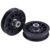 Solarhome Juego de poleas tensoras planas y poleas tensoras planas