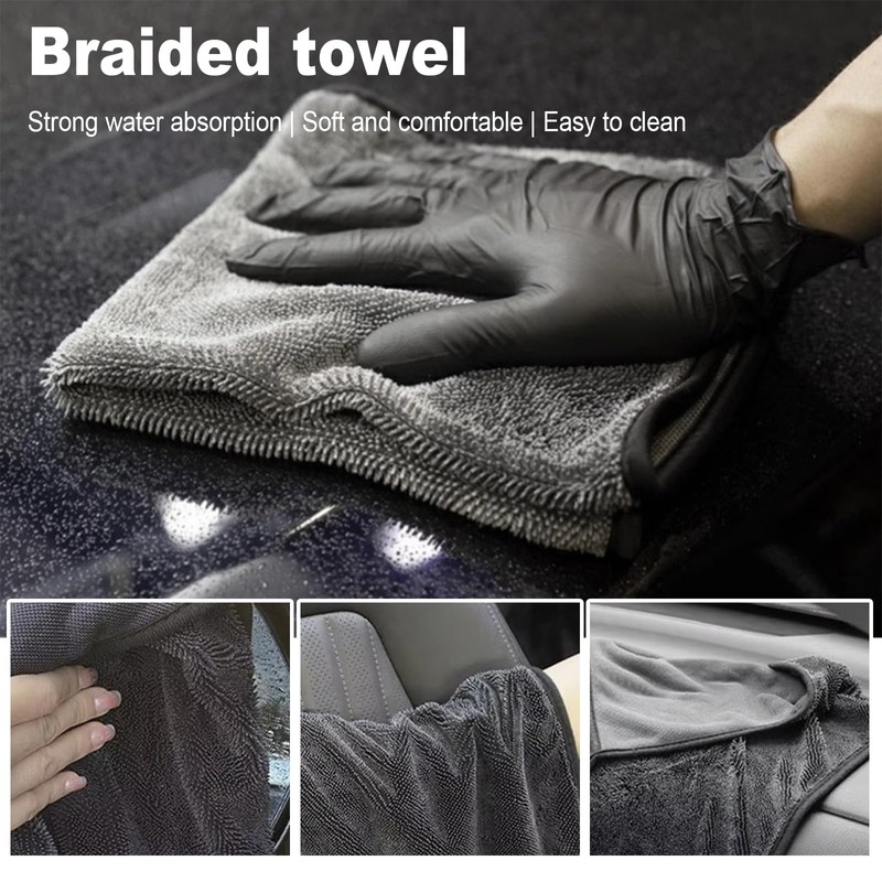 DAJING Magic Wipe Bathroom Drying Cloth - 2PCS Super Absorbent