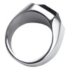 enhong Rings for Men, Black Onyx Stainless Steel with Agate