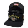 City of Los Angeles Gold 3 Logos Black Snapback Hat