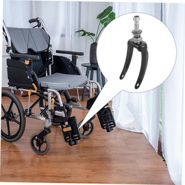 PACKOVE 2Pcs Wheelchair Front Wheel Bracket Sturdy Wheelchair Accessory for Improved Maneuverability Compatible with Swivel Wheels Easy Installation Durable Replacement Parts