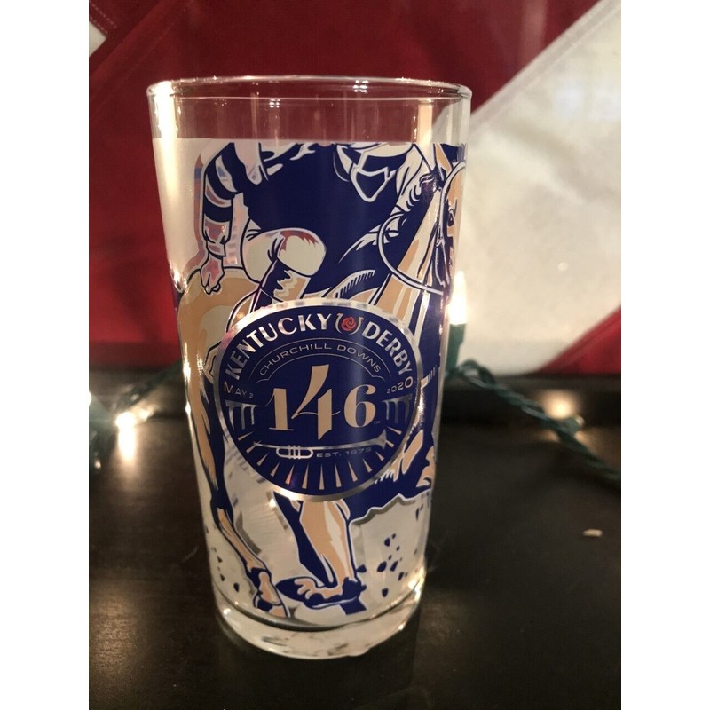 Churchill Downs Genuine Product SET OF 4 KENTUCKY DERBY GLASSES