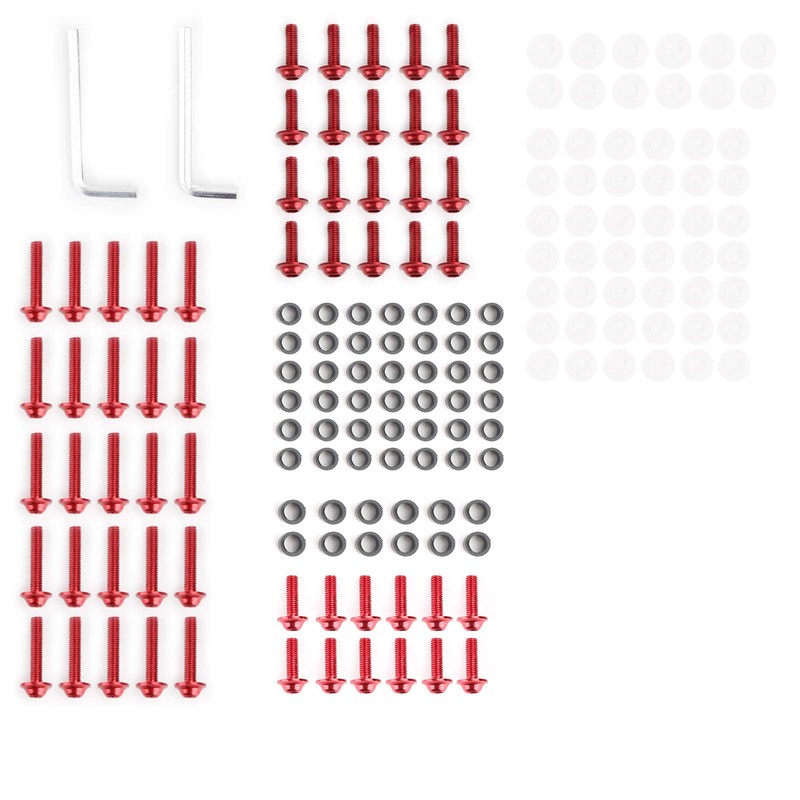 Bruce & Shark 158pcs Motorcycle Sportbike Windscreen Fairing Bolt Kit