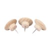 Legamaster 7-145125 Wooden Push Pins, Beech Wood, 20 mm Diameter,