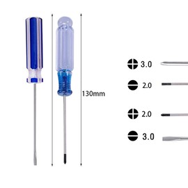 Buspoll small screwdriver tool flat head and Phillips ((PH0/PH00) used to repair children's toys; musical instruments, microphones loose screws