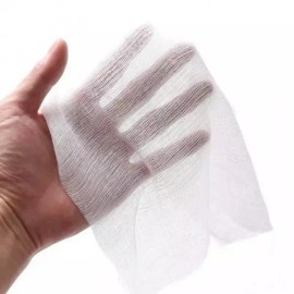 거즈면 에스테틱 석고팩 에스테틱화장품 순면 거즈 모델링 시트 100매 순면거즈 Gauze Aesthetic Plaster Pack Aesthetic Cosmetic Pure Cotton Gauze Modeling Sheet 100 Sheets Pure Cotton Gauze [Gauze Pack 100 Sheets - Face Shape]