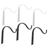Mipcase 6pcs S Shape Wall Mounted Flower Basket Hooks Durable