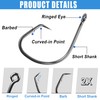 150pcs Octopus Circle Hooks Saltwater Fishing Hook Offset Sport Circle